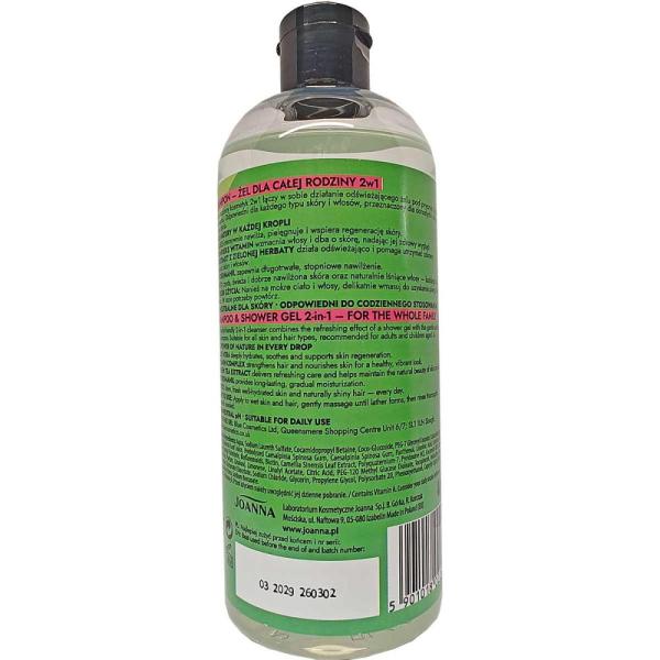 Joanna Rodzinka szampon + żel pod prysznic 2w1 400ml dla całej rodziny 