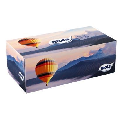 Mola chusteczki w kartoniku 2warstwowe 150szt Family