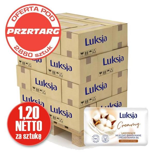 Luksja Pakiet mydło 100g kostka 40 kartonów (2880szt)