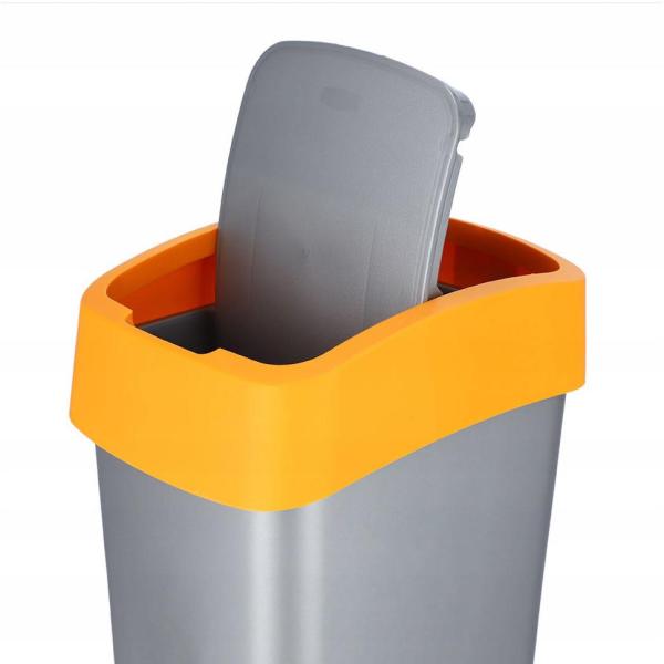 Curver kosz Flip uchylny 45L żółty