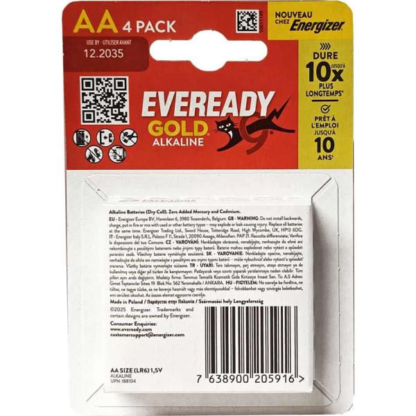 Everyday Gold Alkaline bateria alkaliczna AA LR6 4szt.