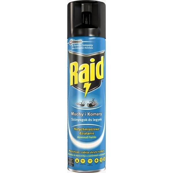 Raid aerozol przeciw owadom latającym 400ml w sprayu