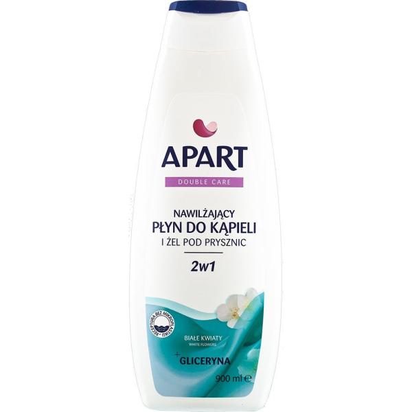 Apart Double Care żel pod prysznic i płyn do kąpieli 2w1 Białe Kwiaty 900ml 