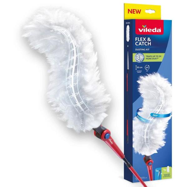 Vileda Flex & Catch miotełka do kurzu + 1 wkład (długa rączka) 