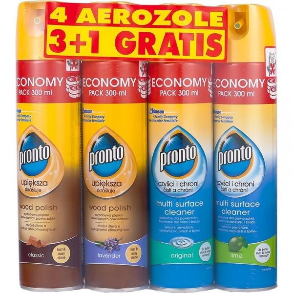 Pronto aerozole do czyszczenia powierzchni 3+1 gratis
