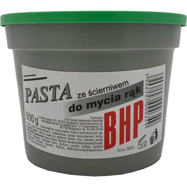 Pasta BHP ze ścierniwem do rąk 500g