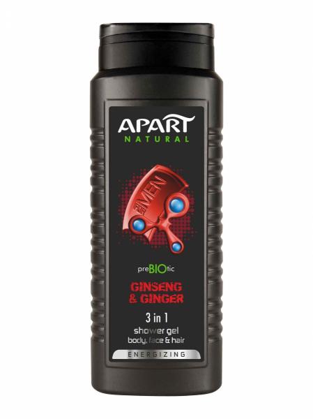 Apart żel pod prysznic męski 3w1 Żeń-Szeń i Imbir 500ml 