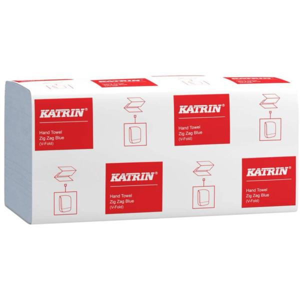Katrin V-Fold 362200 ręcznik składany ZZ niebieski 1-warstwowy 5000 listków 