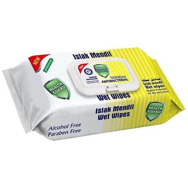 Detox chusteczki antybakteryjne 120 sztuk żółte