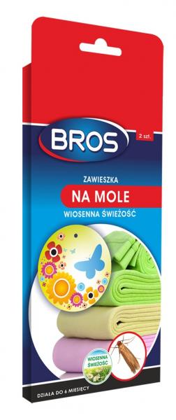 Bros pachnąca zawieszka na mole wiosenna świeżość 2 szt.