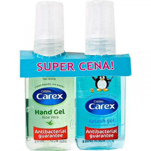 Carex żel antybakteryjny 2 x 50ml Aloe/Splash