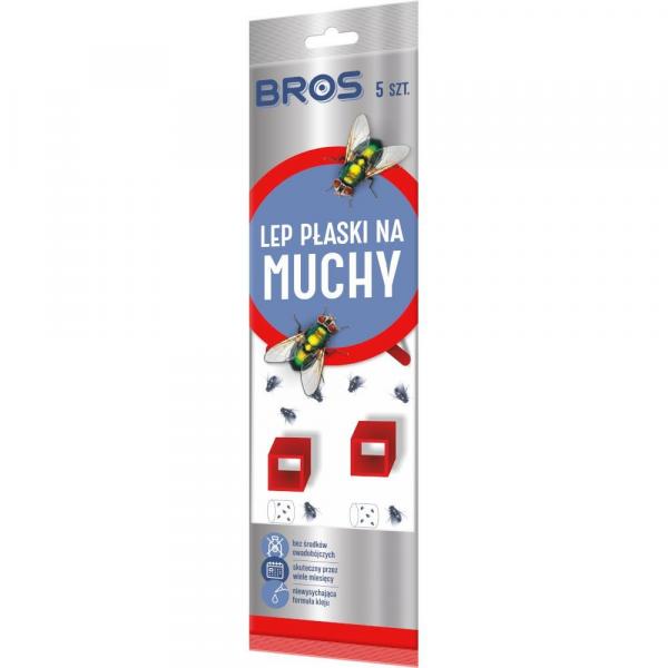 Bros lep na muchy płaski 5-pak