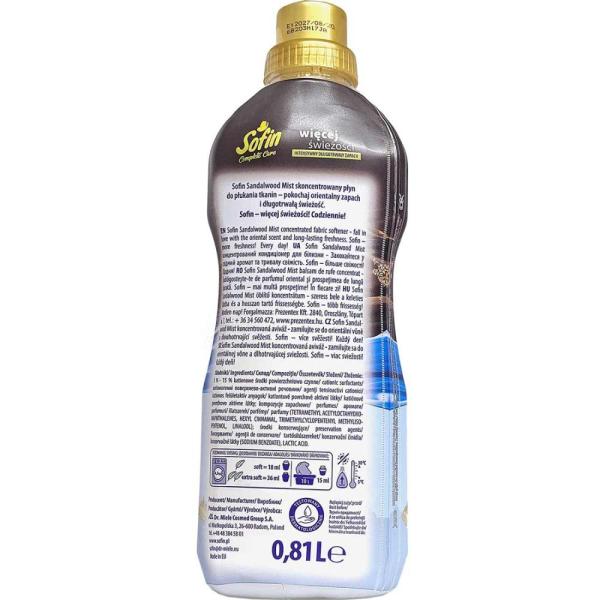 Sofin koncentrat do płukania 810ml Sandalwood Mist