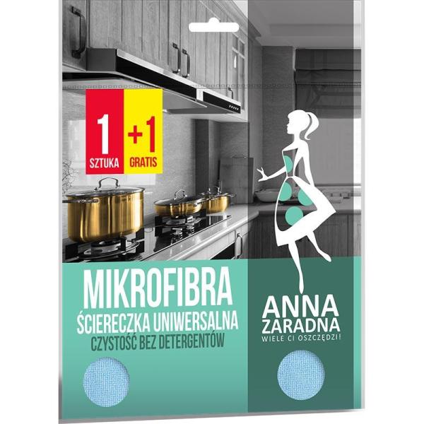 Anna Zaradna Mikrofibra ściereczka uniwersalna 2szt Niebieska 