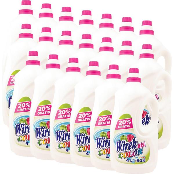 Wirek pakiet żel do prania 4L Kolor 20 sztuk