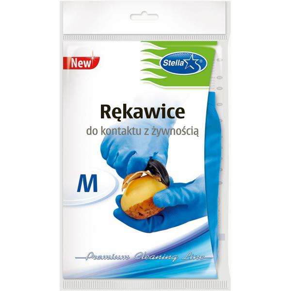 Stella rękawice do kontaktu z żywnością M niebieskie