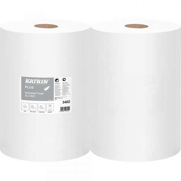 Katrin Plus 3402 czyściwo celuloza 2-warstwowe 189 metrów 2 sztuki