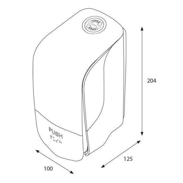 Katrin dozownik do mydła 500ml biały 90205