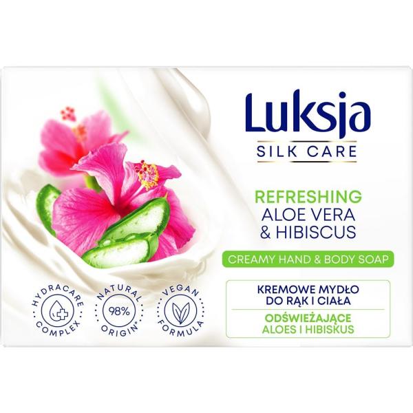Luksja mydło 100g Aloe Vera & Hibiscus

