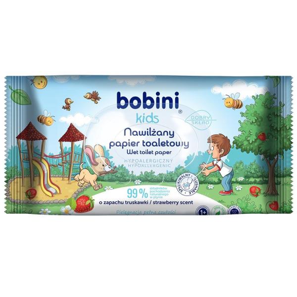 Bobini papier toaletowy dla dzieci 50 sztuk nawilżany