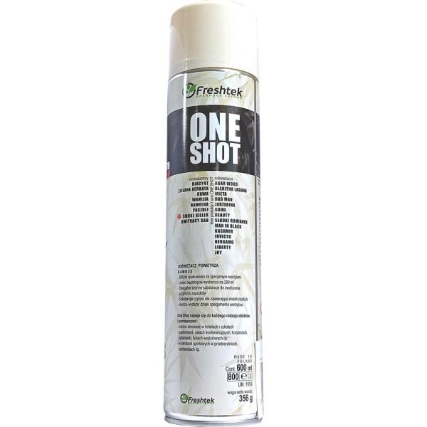 Freshtek One Shot odświeżacz powietrza w sprayu 600ml Bambus 