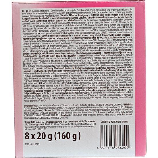 GlanzMeister tabletki do WC 8szt Blumen