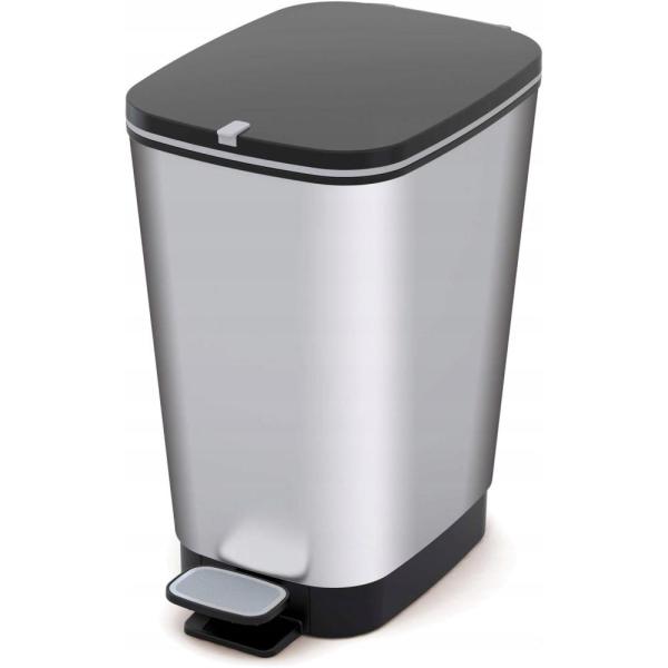 Curver kosz z pedałem 25L metalowy
