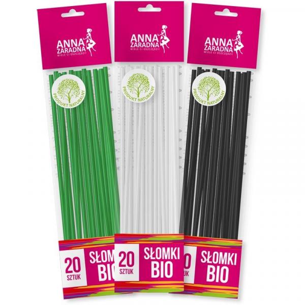 Anna Zaradna słomki BIO 20 sztuk
