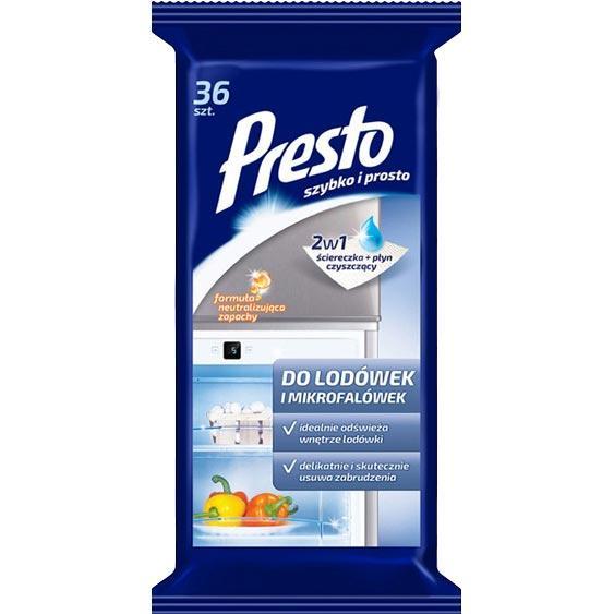 Presto chusteczki do lodówek i kuchenek mikrofalowych 36 sztuk
