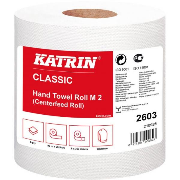 Katrin Classic 2603 Maxi ręcznik biały 2-warstwowy, 90 metrów, 6 sztuk