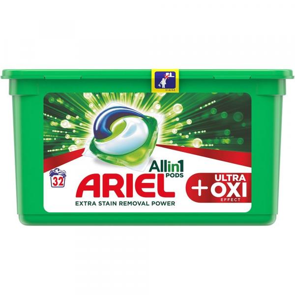 Ariel All In 1 Pods Ultra+Oxi kapsułki piorące 32szt.
