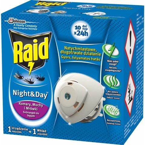 Raid electric na komary urządzenie elektryczne + zapas NIGHT&DAY