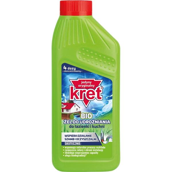 Kret Bio żel do udrażniania rur 500ml Łazienka i Kuchnia