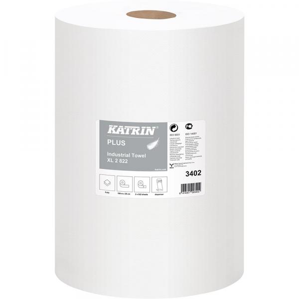 Katrin Plus 3402 czyściwo celuloza 2-warstwowe 189 metrów 2 sztuki
