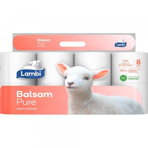 Lambi Papier toaletowy 3-warstwowy 8 rolek Balsam Pure
