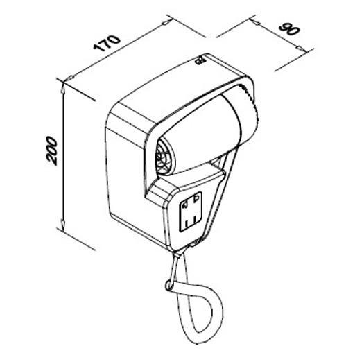 Faneco suszarka do włosów FEN biała 1200Wrn