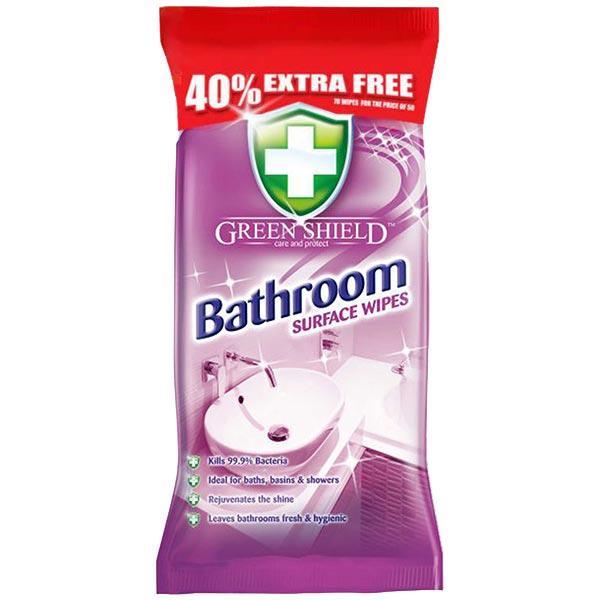 Green Shield chusteczki nawilżane do czyszczenia łazienki 70szt.
