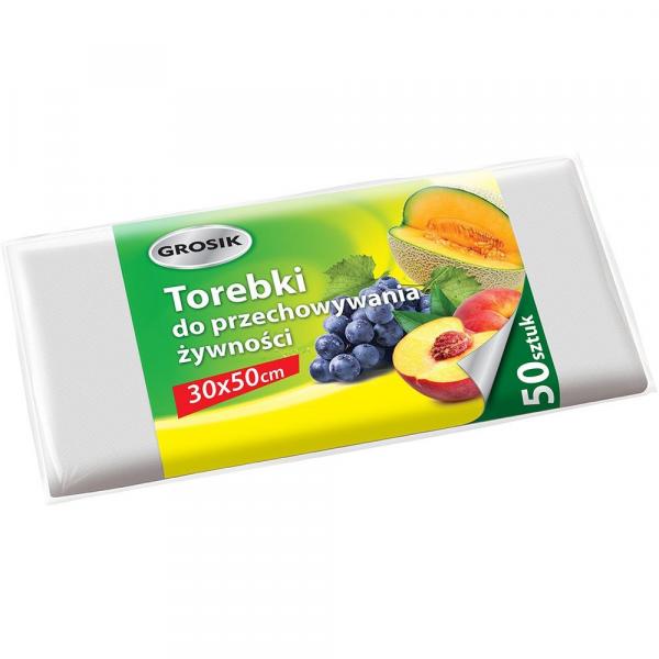Grosik torebki do żywności 30x50 50 sztuk