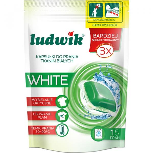 Ludwik kapsułki do prania tkanin białych 15szt