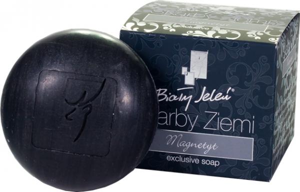 Biały Jeleń Skarby Ziemi Magnetyt mydło 130g ekskluzywne
