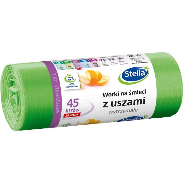 Stella worki na śmieci z uszami 45L 20szt.