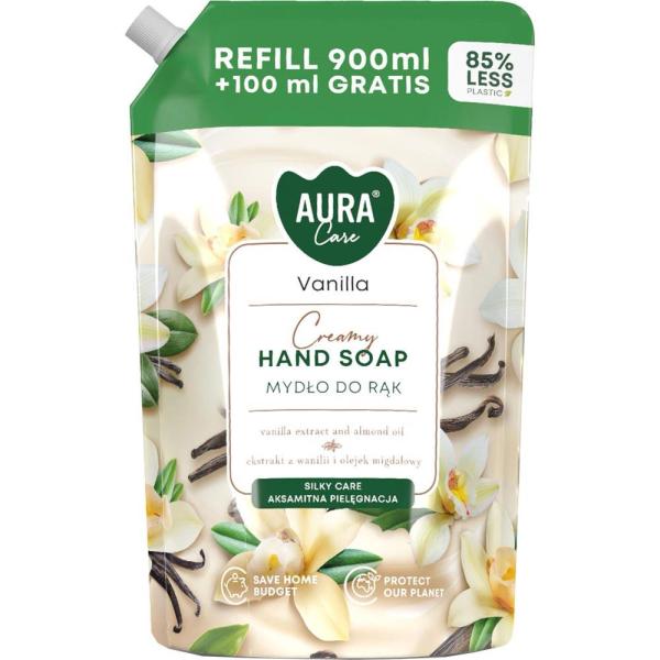 Bispol Aura mydło w płynie 1L Kremowa Wanilia zapas