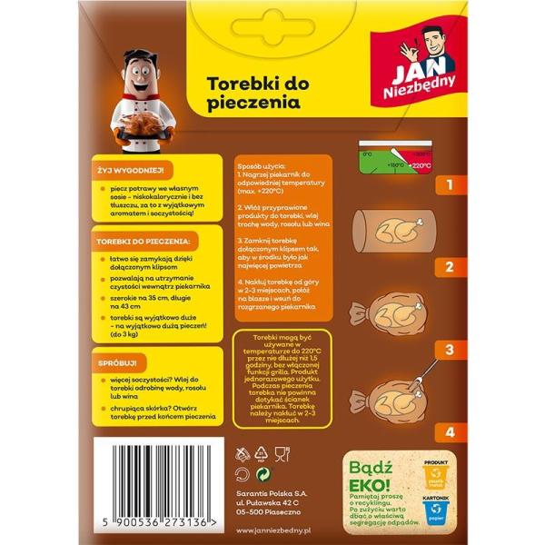 Jan Niezbędny duże torebki na pieczeń 5 szt.