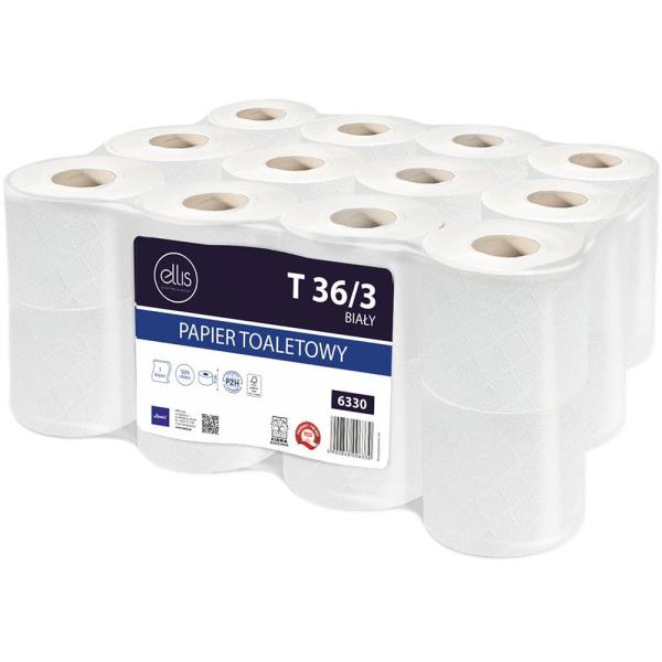 Ellis T36/3 papier toaletowy trzywarstwowy 36m 24 rolki Celuloza 