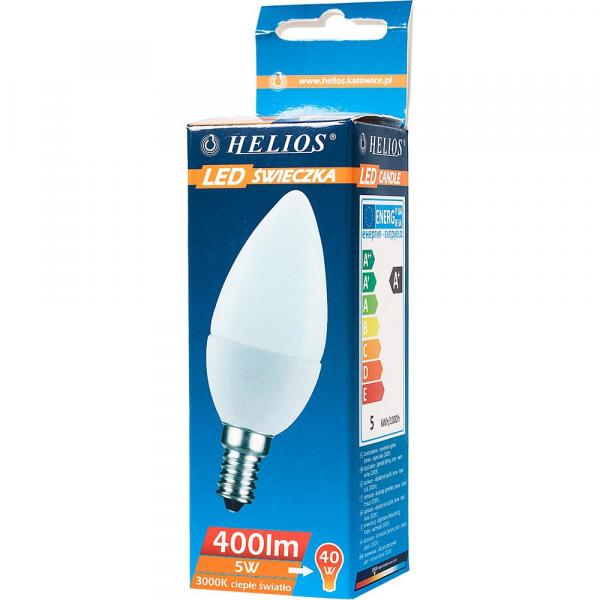 Helios LED żarówka świecowa 230V 5W E14
