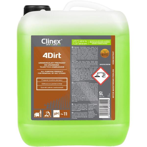 Clinex 4D Dirt płyn do usuwania tłustych zabrudzeń 5L
