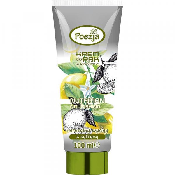 Poezja krem do rąk cytrynowy z gliceryną 100ml