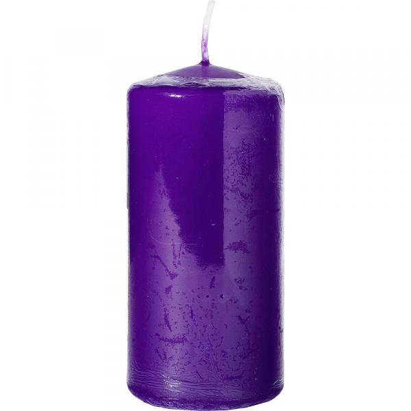 Bispol świeca walec 50/100 fioletowa 1szt