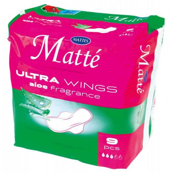 Mattes Matte Aloe Vera podpaski higieniczne 9szt. ze skrzydełkami