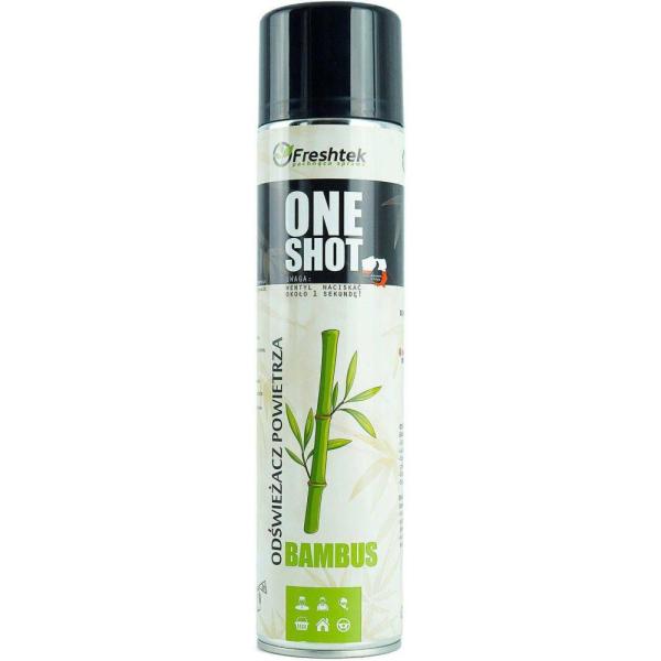 Freshtek One Shot odświeżacz powietrza w sprayu 600ml Bambus 